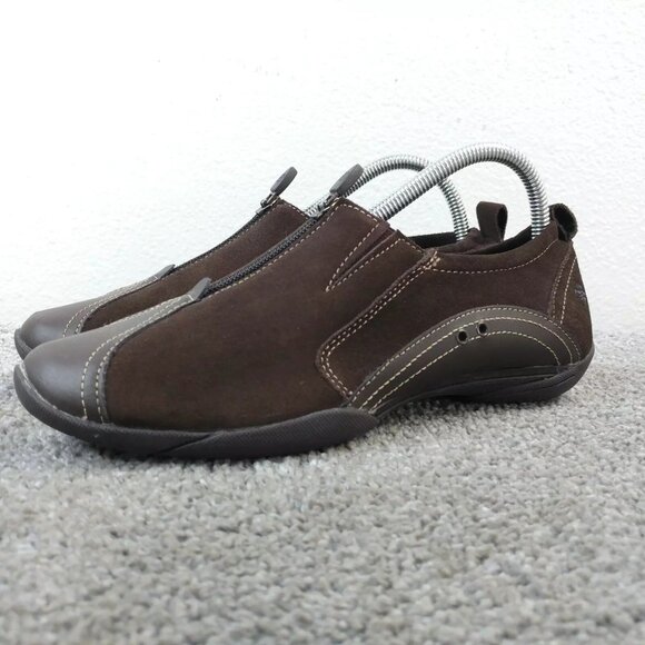 Naturalizer Sport Womens Size 8.5 Shoes Gravity Sneakers Zip Up Brown Suede - Picture 1 of 10